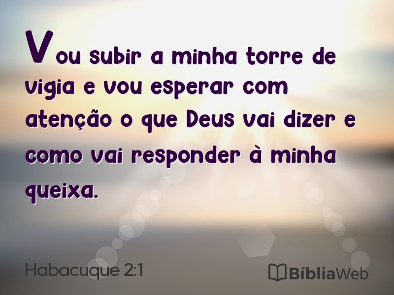 Habacuque 2:1 em imagem para compartilhar