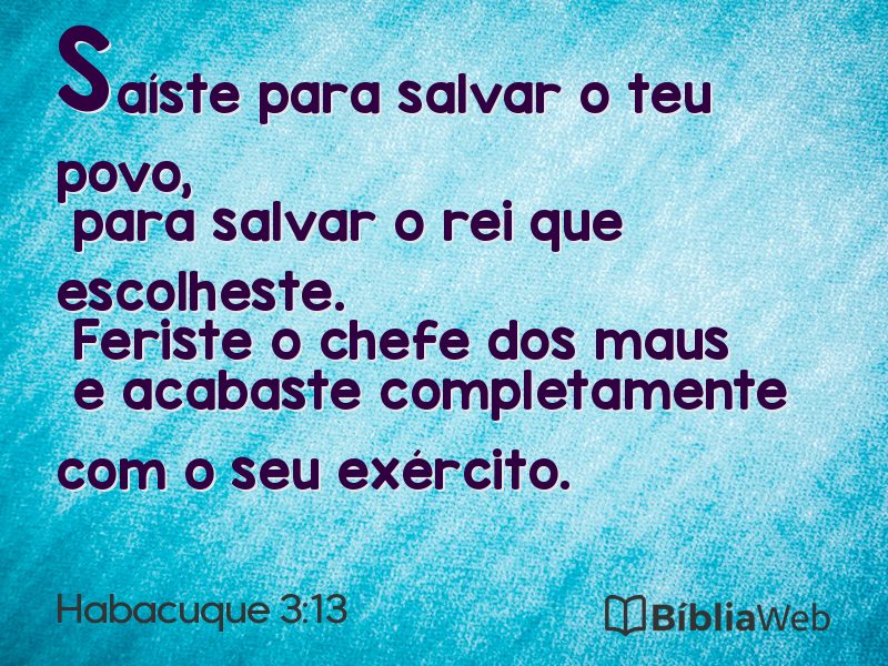 Habacuque 3:13 em imagem para compartilhar