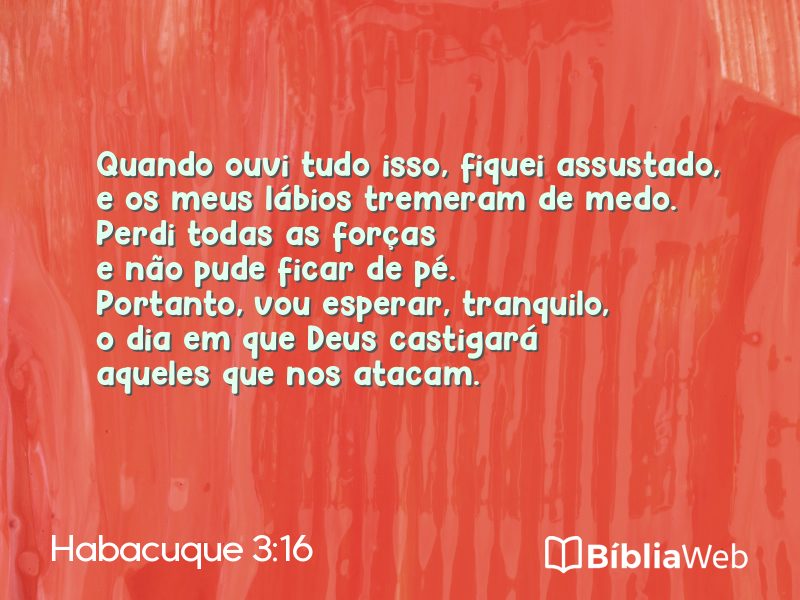Habacuque 3:16 em imagem para compartilhar