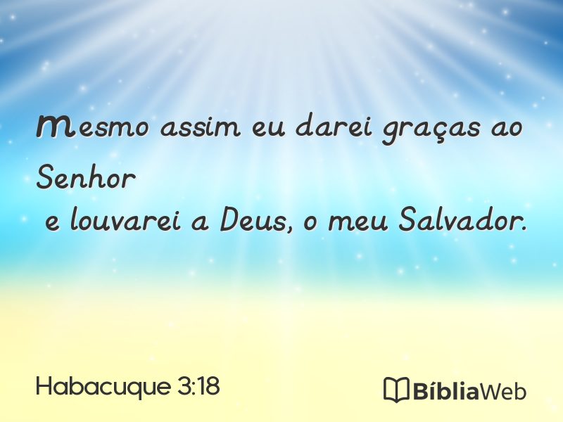 Habacuque 3:18 em imagem para compartilhar