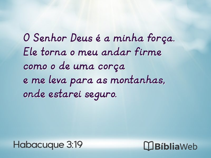 Habacuque 3:19 em imagem para compartilhar