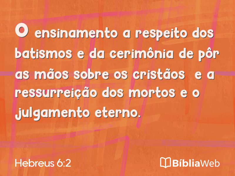 Hebreus 6:2 em imagem para compartilhar