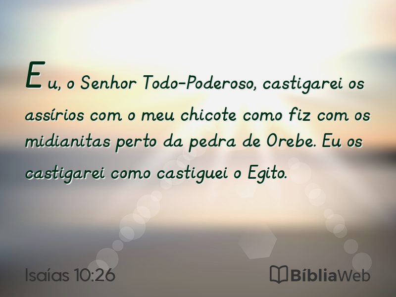 Isaías 10:26 em imagem para compartilhar