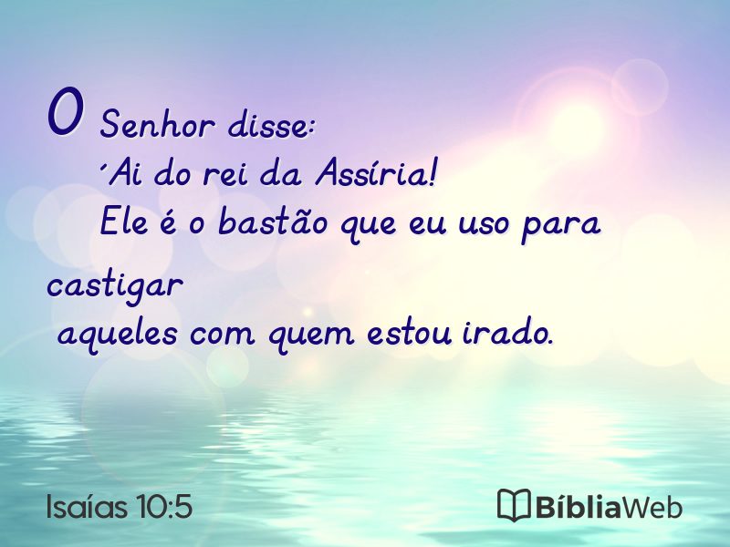 Isaías 10:5 em imagem para compartilhar