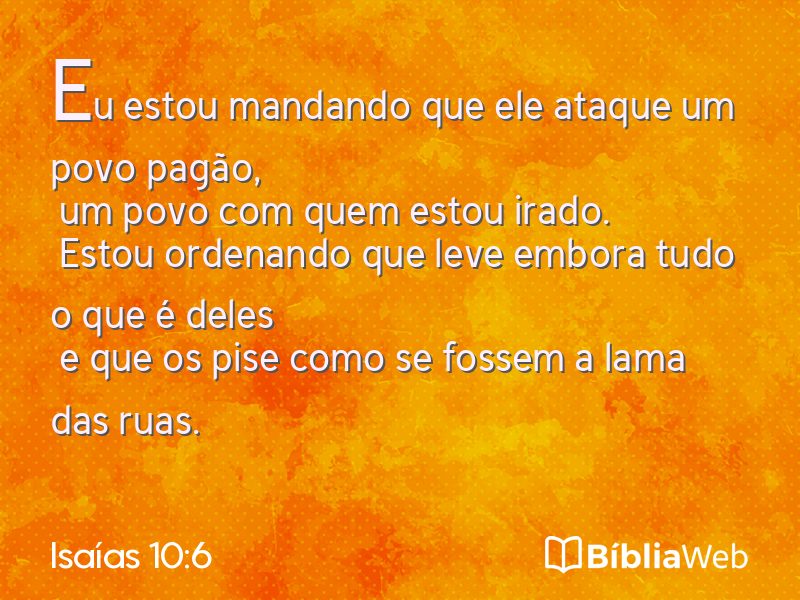 Isaías 10:6 em imagem para compartilhar
