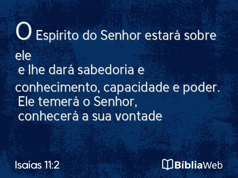 Isaías 11:2 em imagem para compartilhar