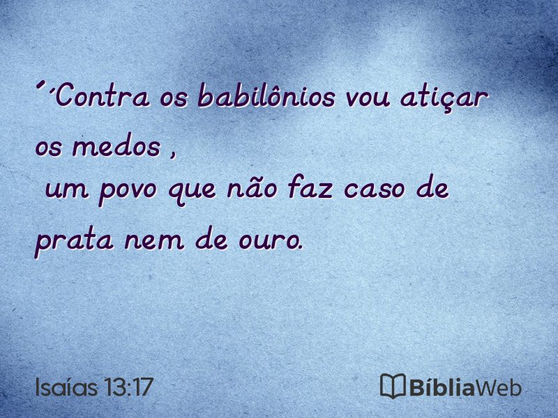 Isaías 13:17 em imagem para compartilhar