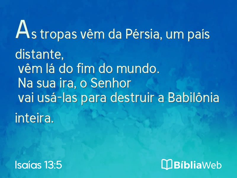 Isaías 13:5 em imagem para compartilhar