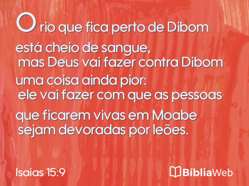 Isaías 15:9 em imagem para compartilhar