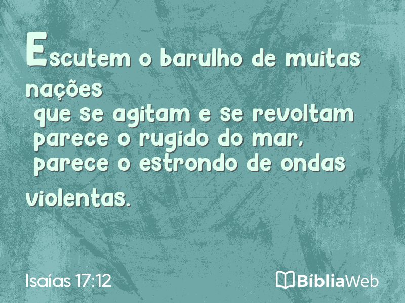 Isaías 17:12 em imagem para compartilhar