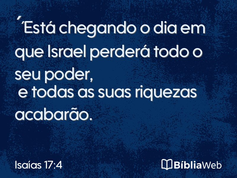 Isaías 17:4 em imagem para compartilhar