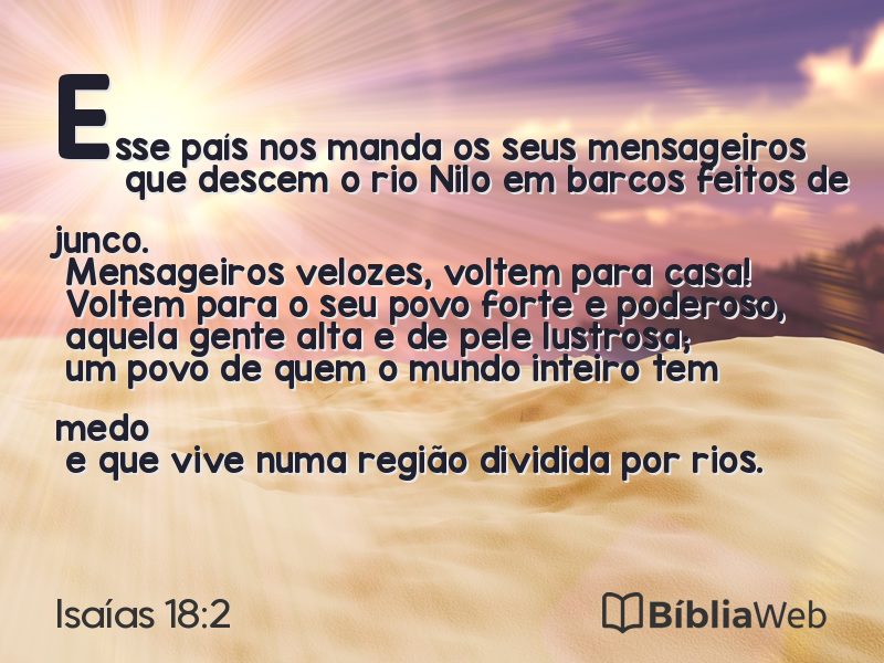 Isaías 18:2 em imagem para compartilhar