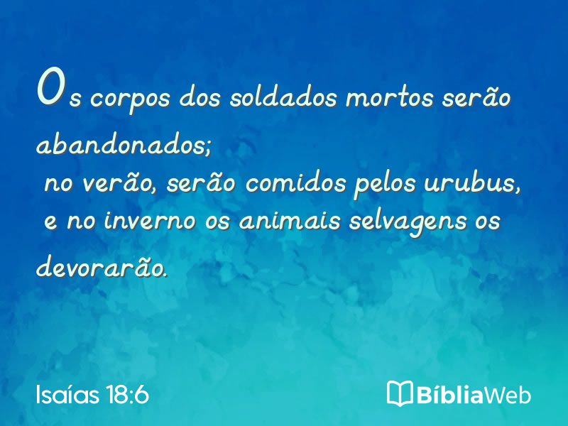 Isaías 18:6 em imagem para compartilhar