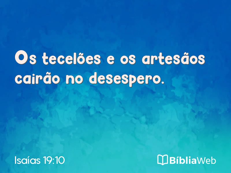 Isaías 19:10 em imagem para compartilhar