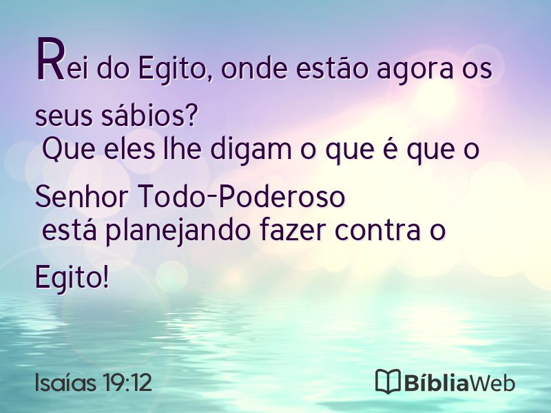 Isaías 19:12 em imagem para compartilhar