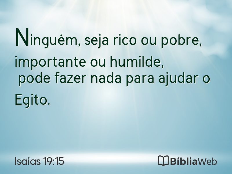 Isaías 19:15 em imagem para compartilhar