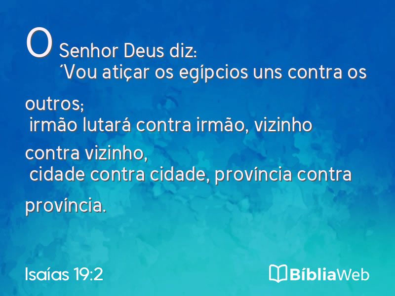 Isaías 19:2 em imagem para compartilhar