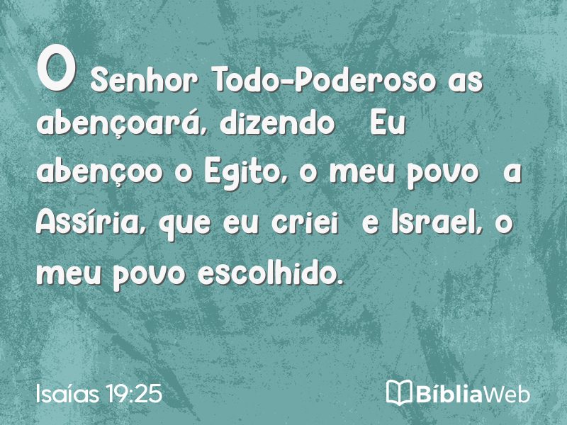 Isaías 19:25 em imagem para compartilhar