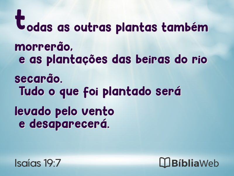 Isaías 19:7 em imagem para compartilhar