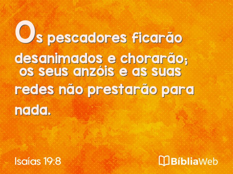 Isaías 19:8 em imagem para compartilhar