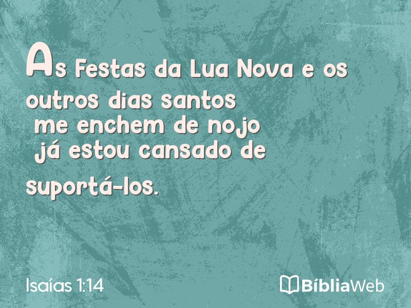Isaías 1:14 em imagem para compartilhar