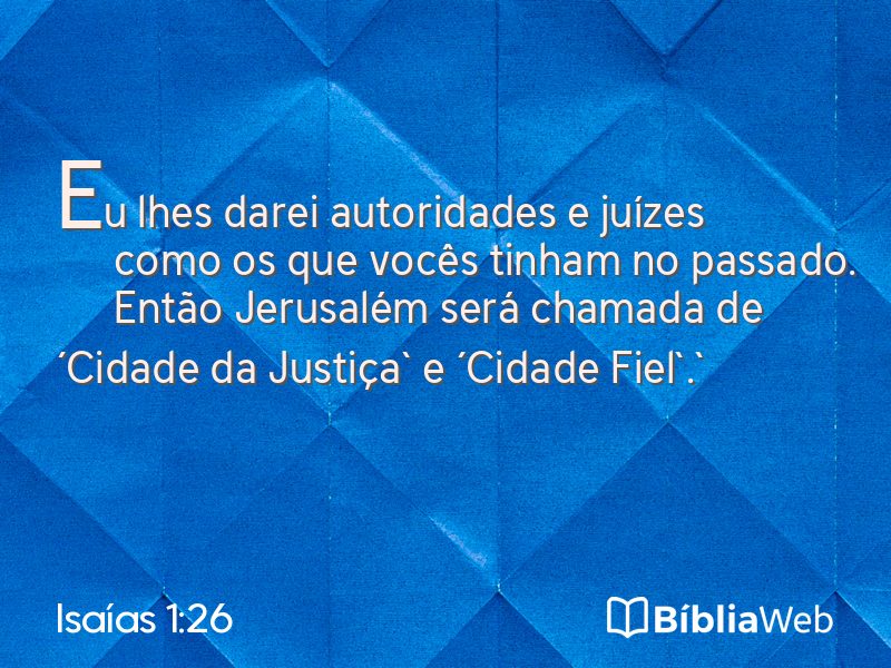 Isaías 1:26 em imagem para compartilhar