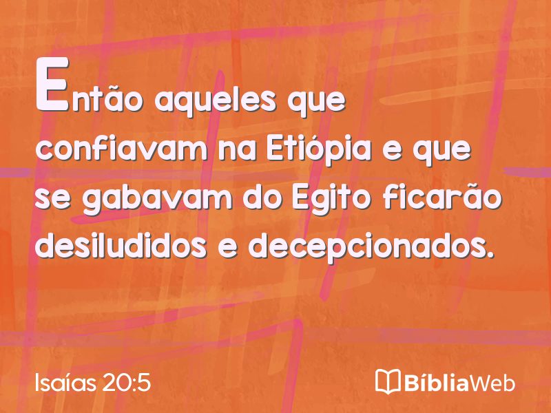 Isaías 20:5 em imagem para compartilhar