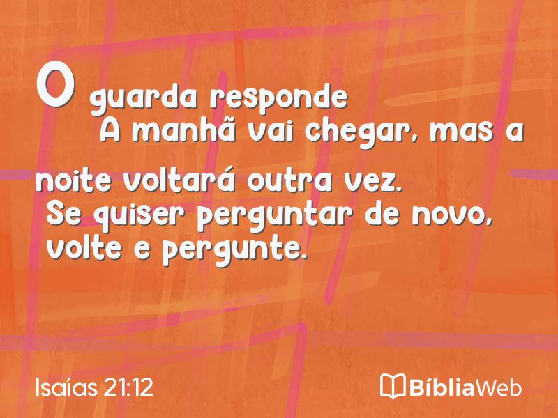 Isaías 21:12 em imagem para compartilhar