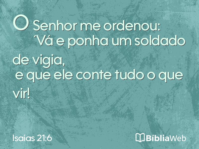 Isaías 21:6 em imagem para compartilhar