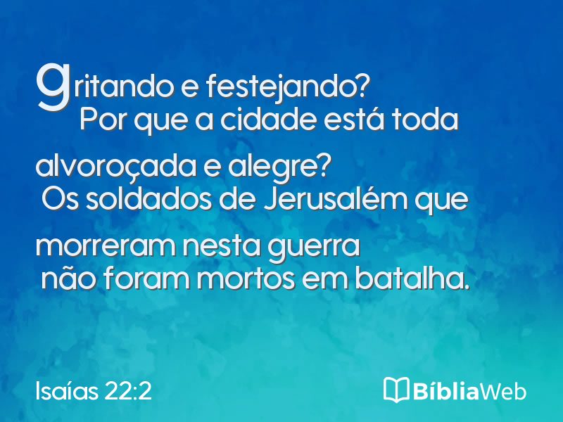 Isaías 22:2 em imagem para compartilhar
