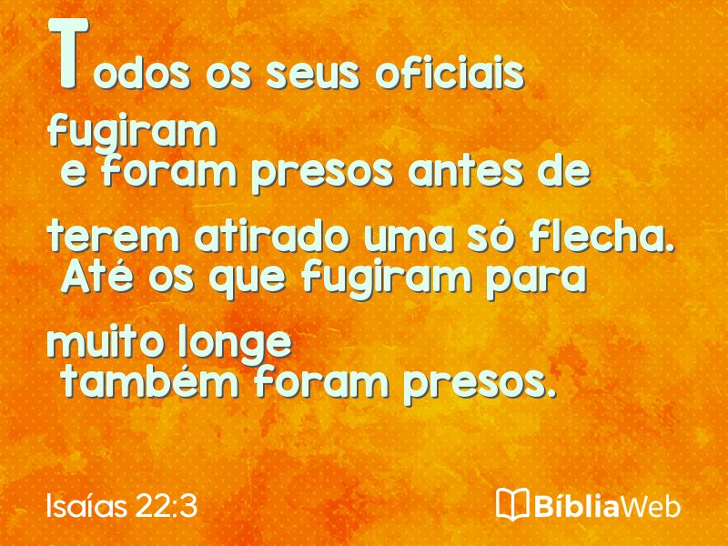 Isaías 22:3 em imagem para compartilhar