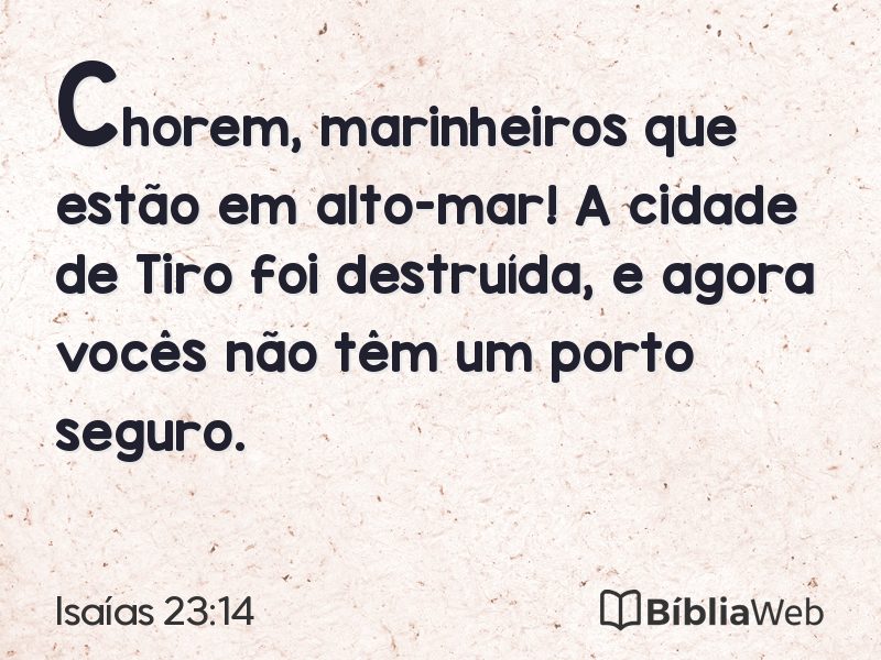 Isaías 23:14 em imagem para compartilhar