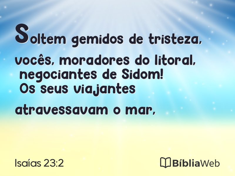 Isaías 23:2 em imagem para compartilhar