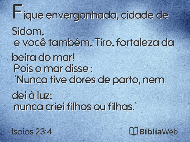 Isaías 23:4 em imagem para compartilhar