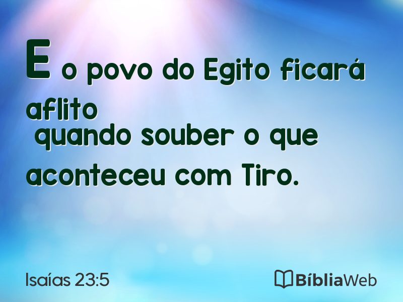 Isaías 23:5 em imagem para compartilhar