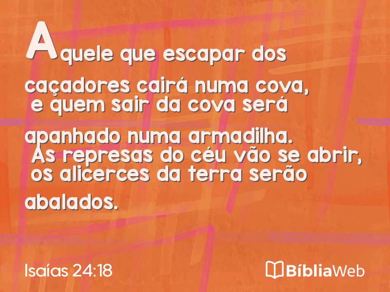 Isaías 24:18 em imagem para compartilhar