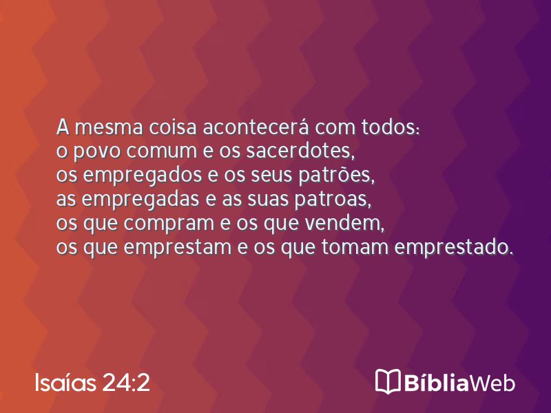 Isaías 24:2 em imagem para compartilhar