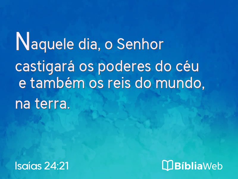 Isaías 24:21 em imagem para compartilhar