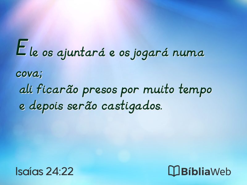 Isaías 24:22 em imagem para compartilhar