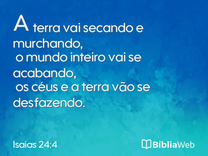 Isaías 24:4 em imagem para compartilhar