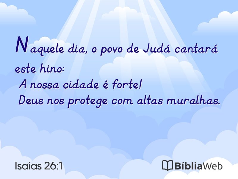Isaías 26:1 em imagem para compartilhar
