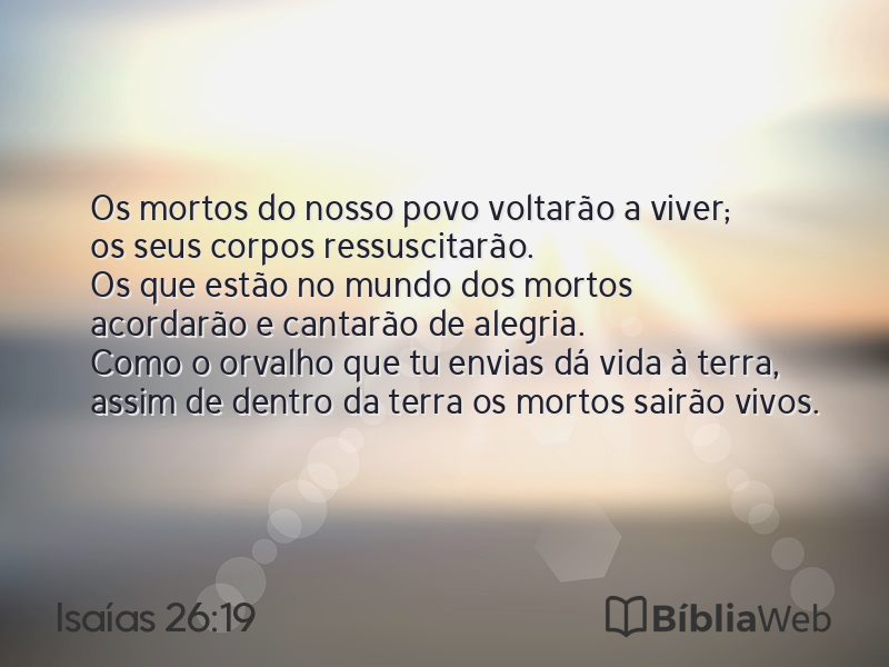 Isaías 26:19 em imagem para compartilhar