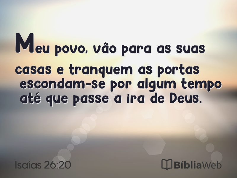 Isaías 26:20 em imagem para compartilhar