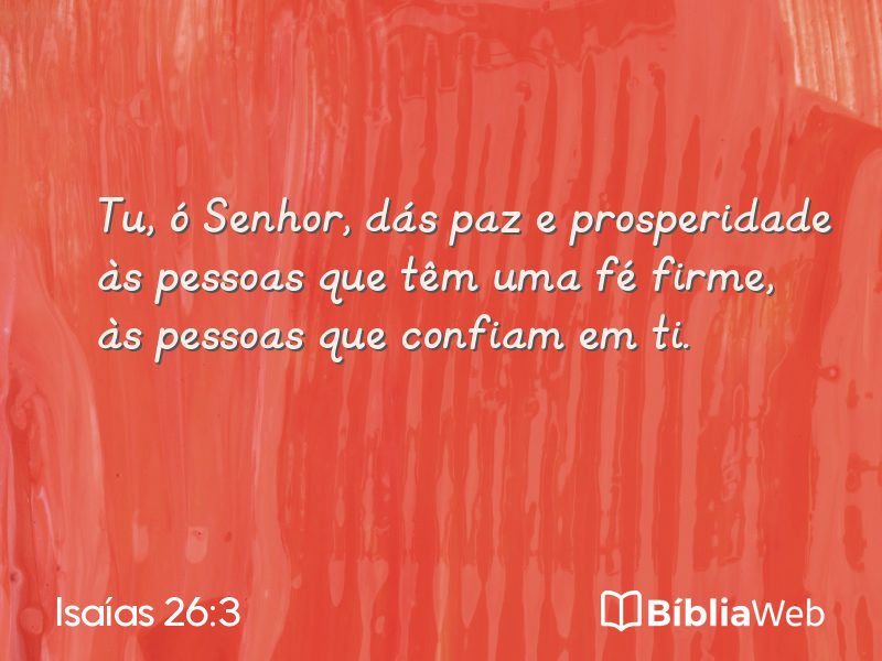 Isaías 26:3 em imagem para compartilhar