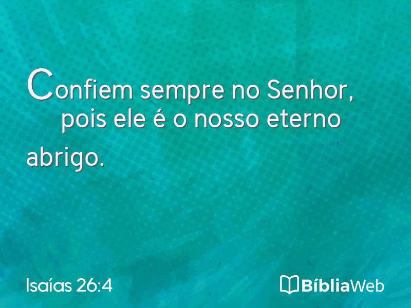 Isaías 26:4 em imagem para compartilhar