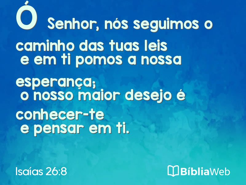 Isaías 26:8 em imagem para compartilhar