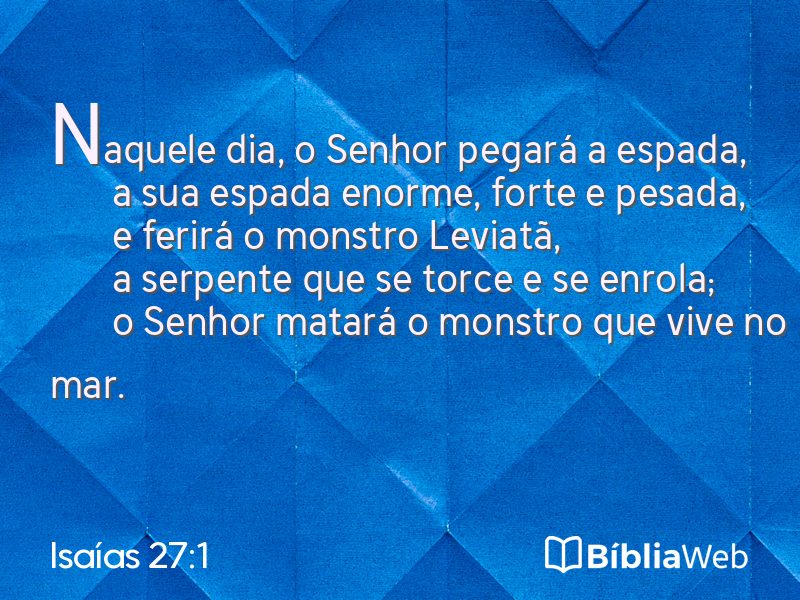 Isaías 27:1 em imagem para compartilhar