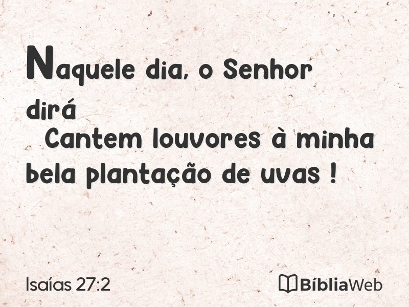 Isaías 27:2 em imagem para compartilhar