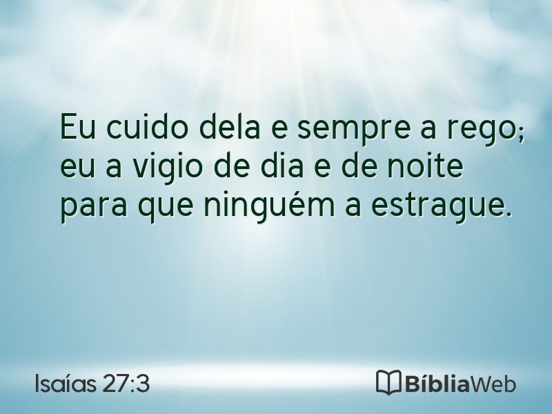 Isaías 27:3 em imagem para compartilhar
