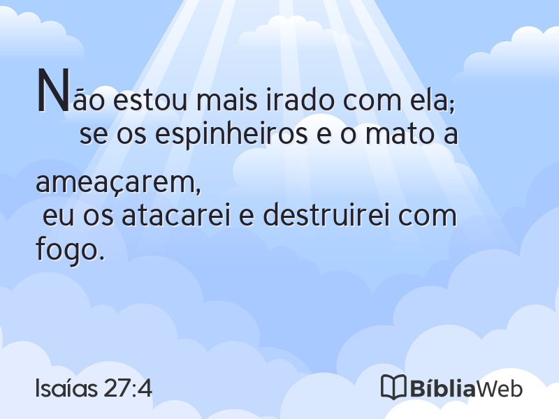 Isaías 27:4 em imagem para compartilhar